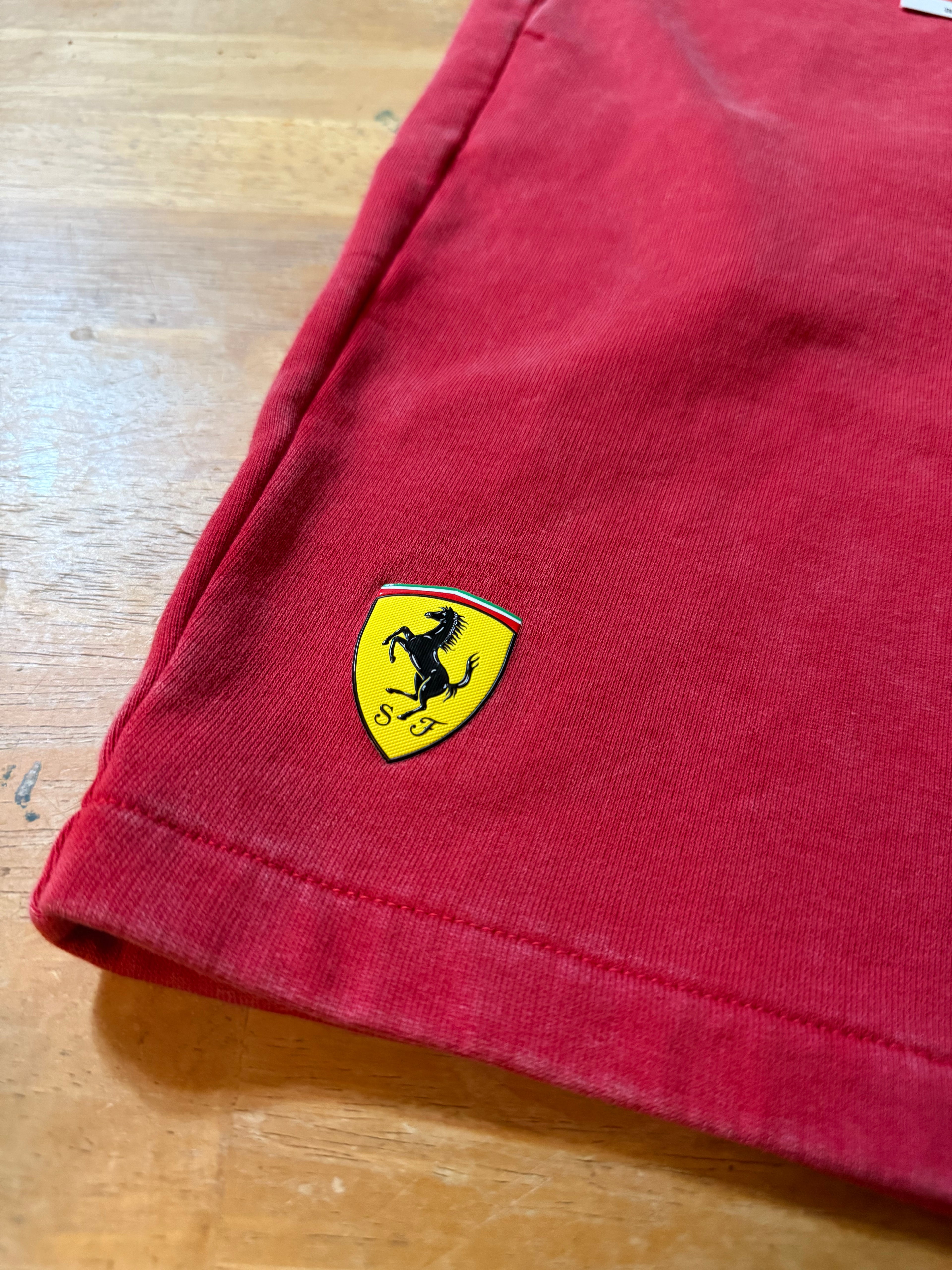 PUMA MENS FERRARI SPORTSWEAR FLEECE SHORTS