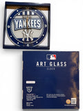 New York Yankees Glass Wall Clock MLB Licensed ( NEW )