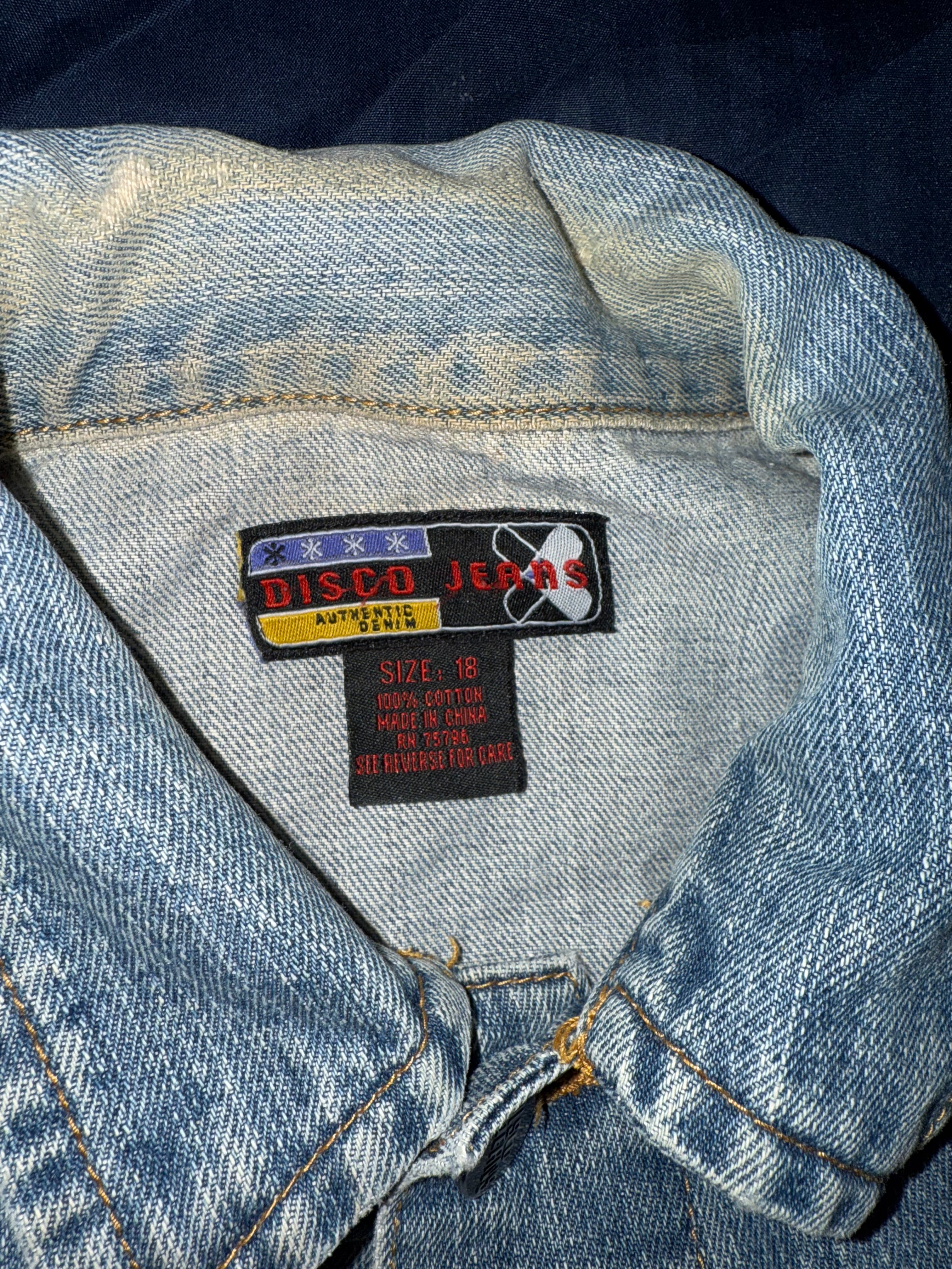 Vintage 1970s Disco Jeans Brand Jean Jacket