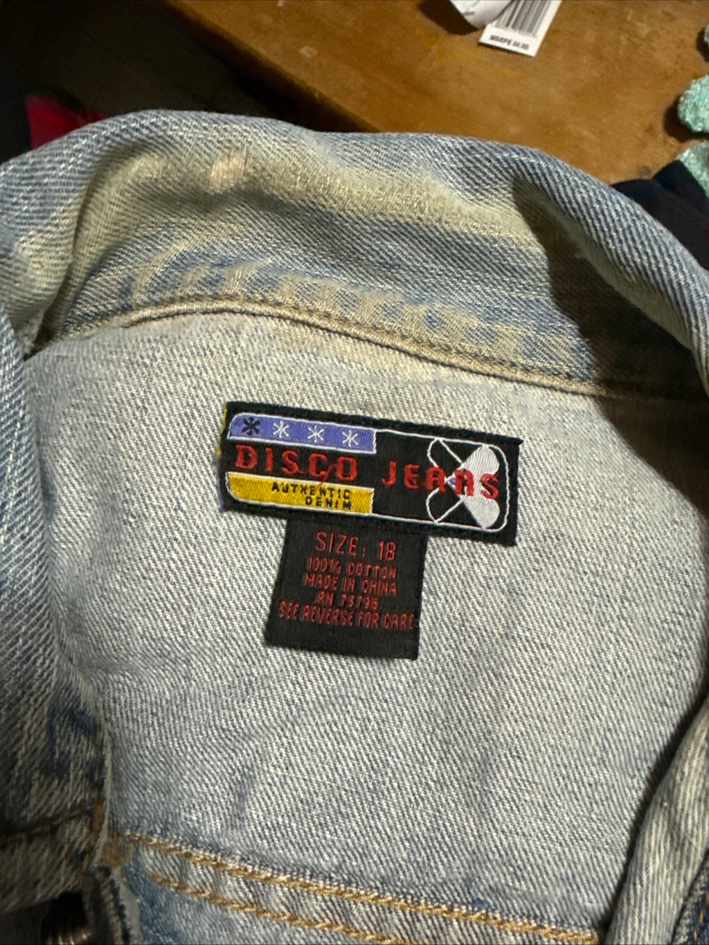 Vintage 1970s Disco Jeans Brand Jean Jacket