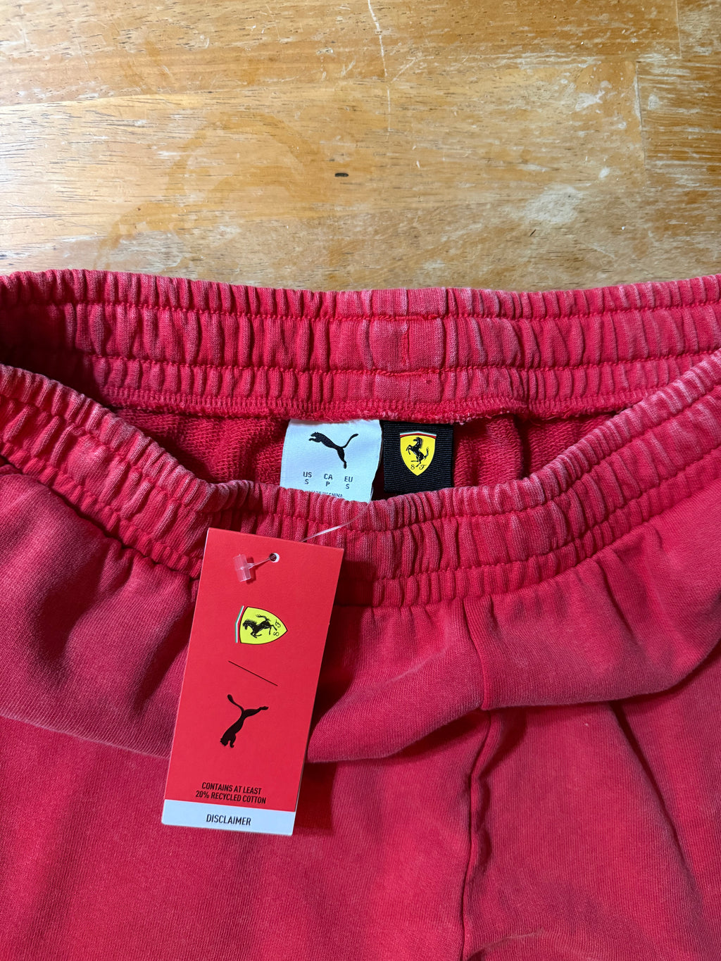 PUMA MENS FERRARI SPORTSWEAR FLEECE SHORTS
