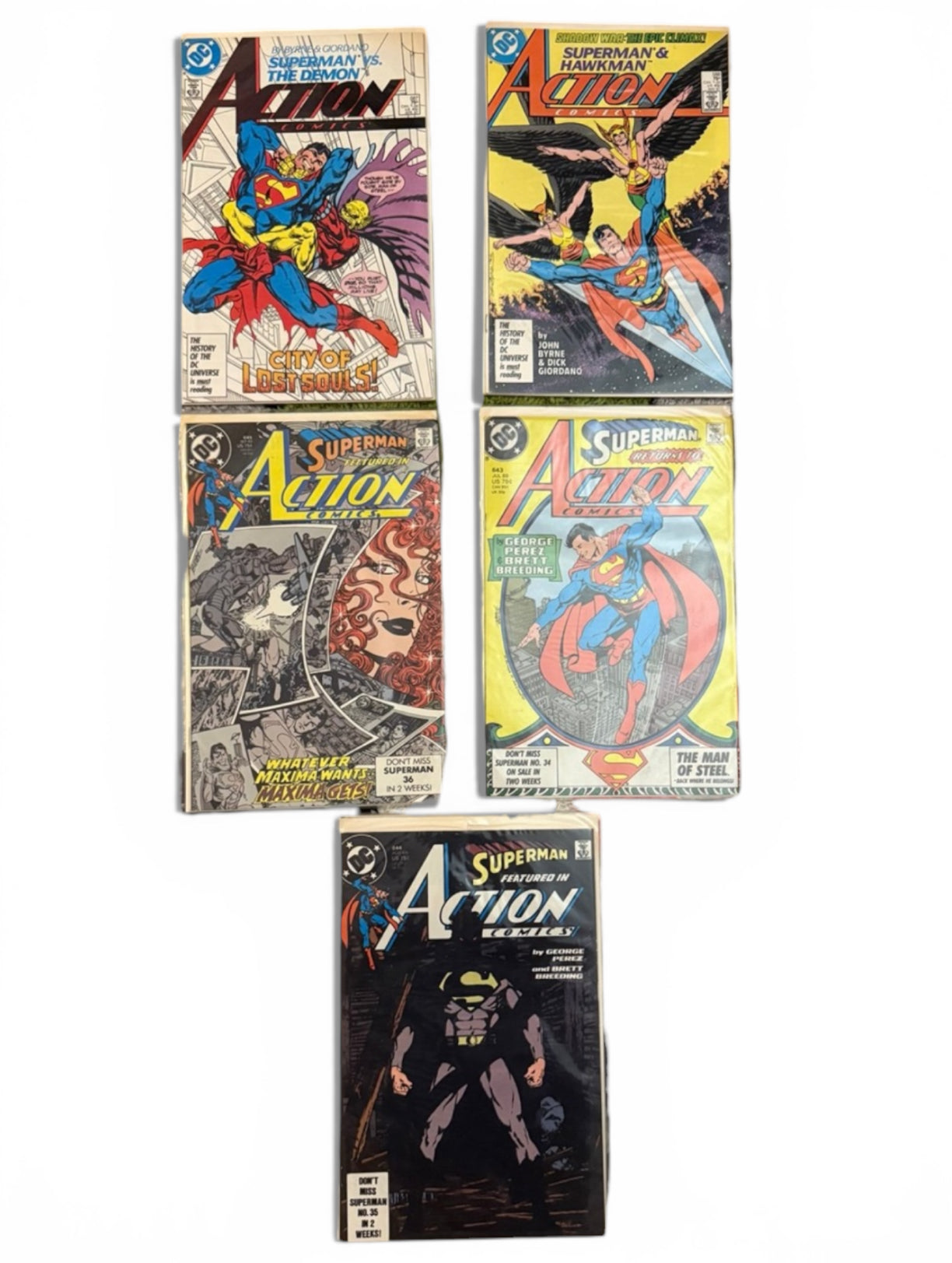 Superman Action Comic Lot ( 5 Issues )