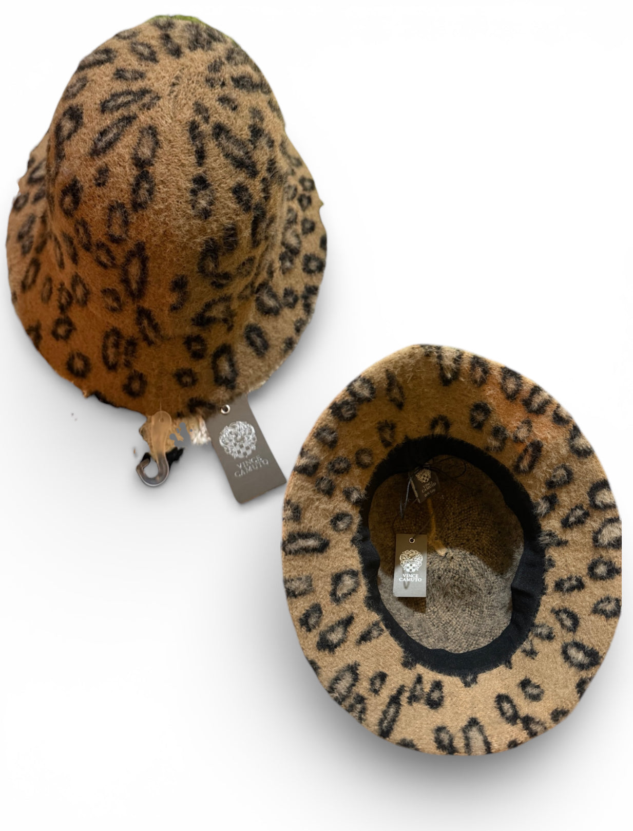 Vintage Vince Camuto Women’s Leopard Bucket Hat ( NEW )