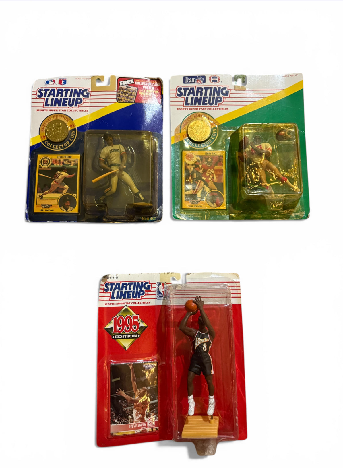 Vintage Kenner Starting Lineup Lot (3)