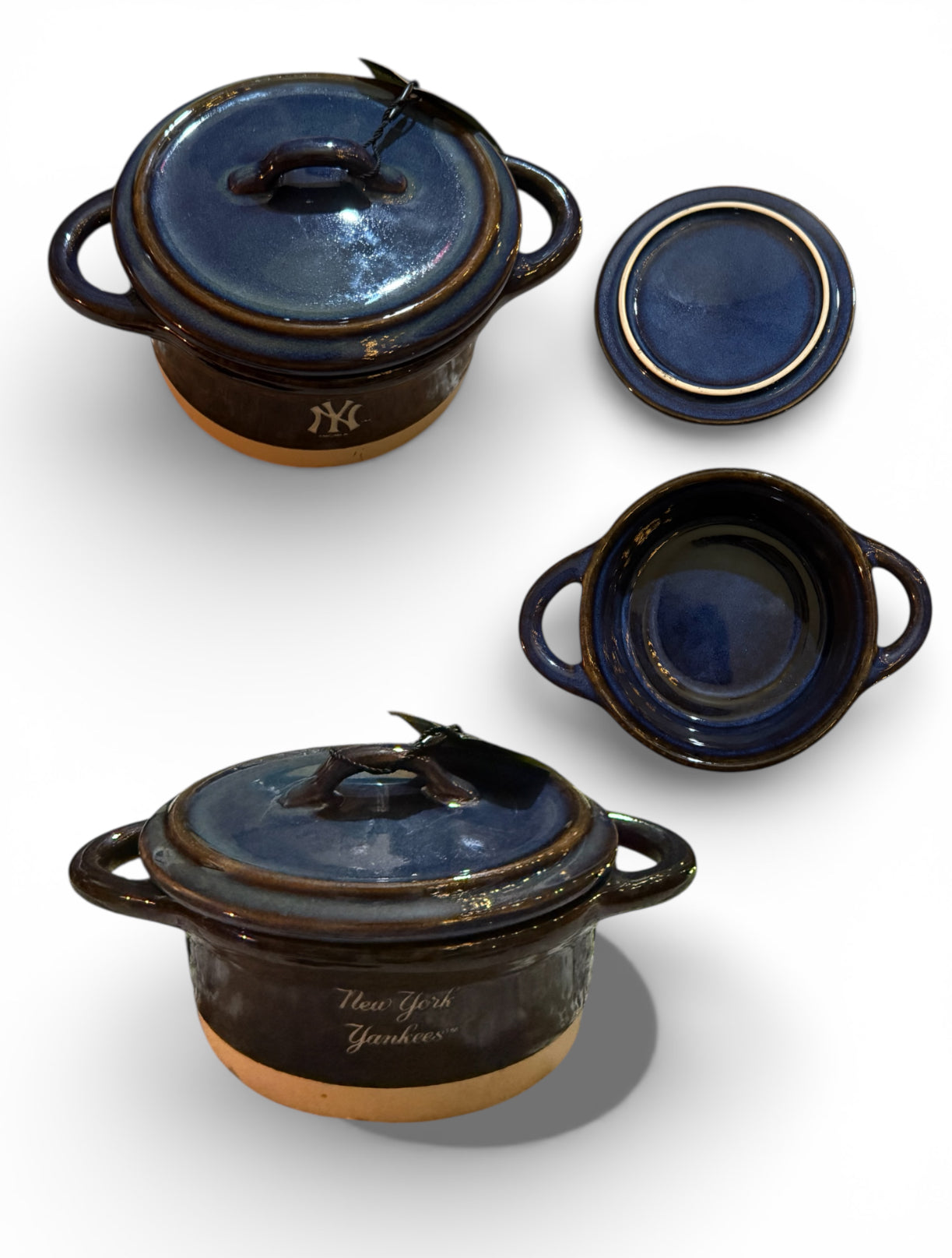 Vintage New York Yankees MLB Ceramic Mini Soup Pot (NEW)