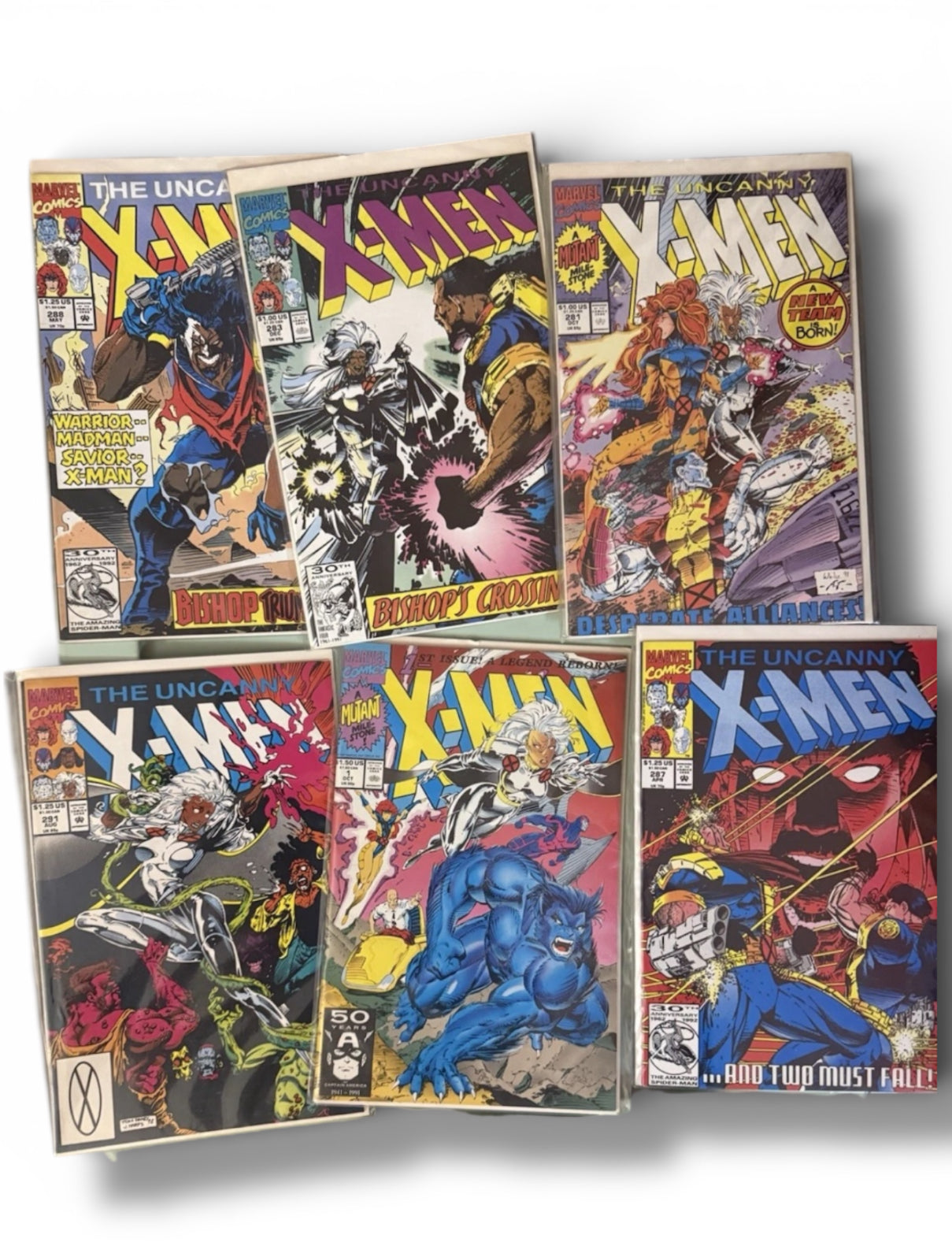 X-Men Marvel Comic Book Lot Of 6