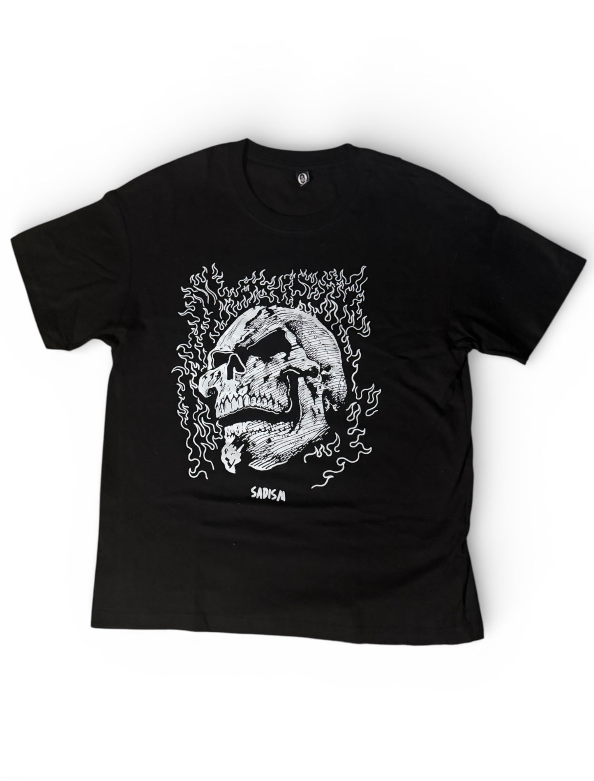 Vintage Sadism Skull Graphic Tee