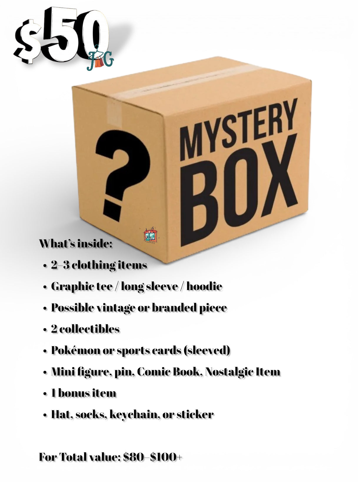 🔥 $50 MYSTERY BOX (Drip + Collectibles)