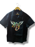 Ed Hardy Black Button Down Size Large