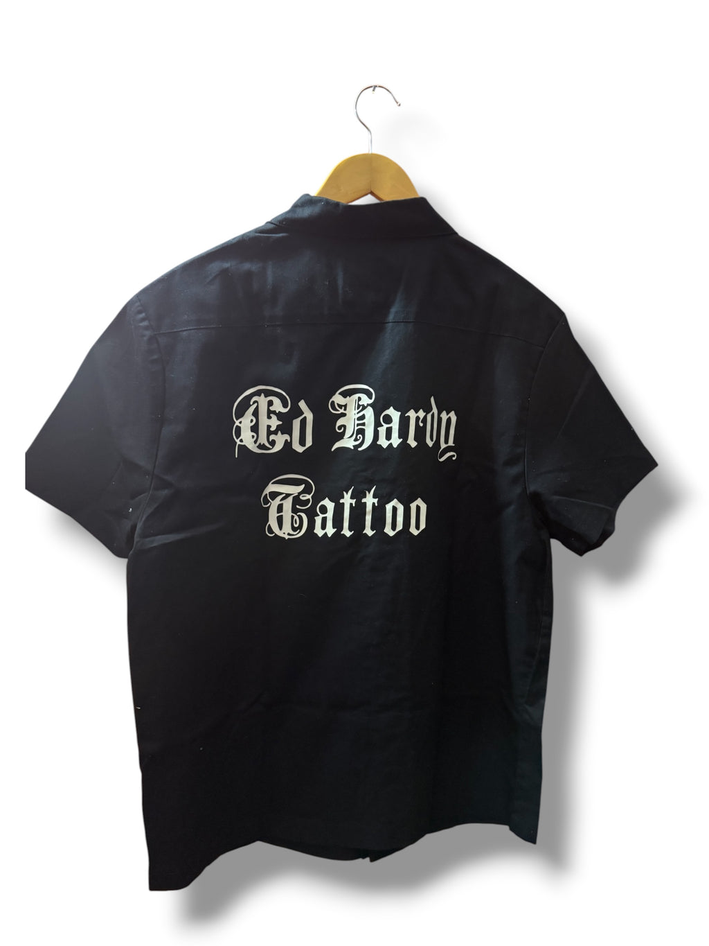Ed Hardy Black Button Down Size Large