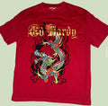 Vintage Ed Hardy Y2K Christian Audigier Red Dragon Graphic T-Shirt