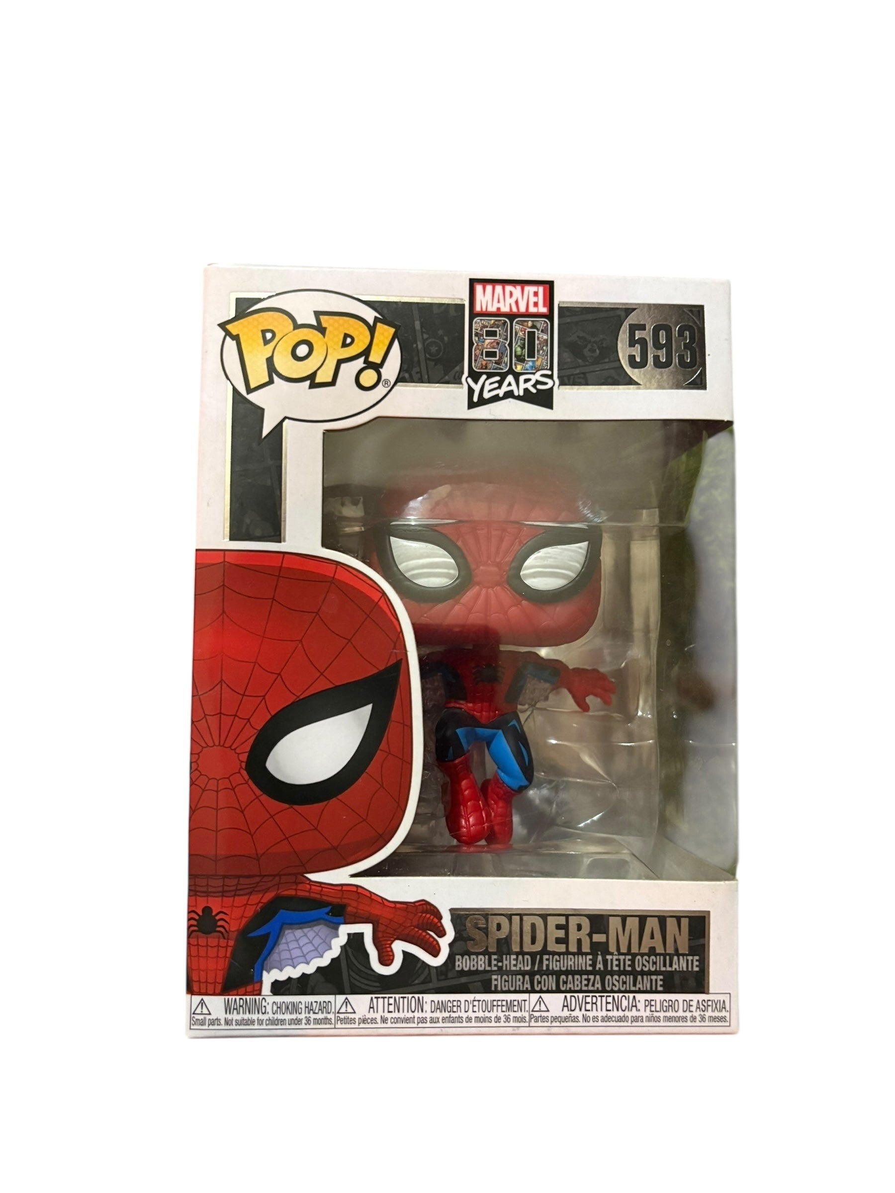 Spiderman Pop Figure- 80th Anniversary